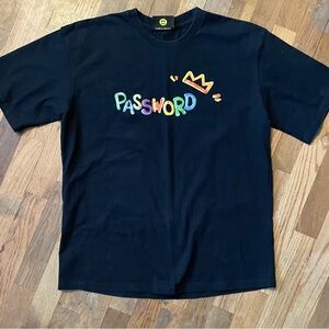drew house PASSWORD Logo T-Shirt Black [Size] Large